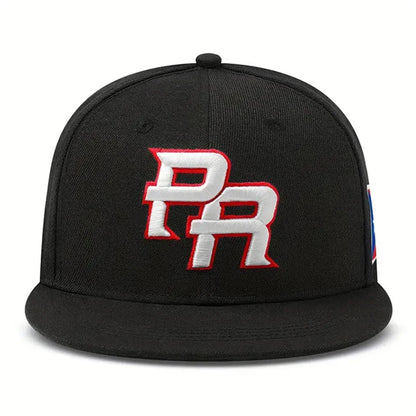 Personalized Fashion Flat Edge Hat PR Side Flag Embroidered Hip Hop Hat