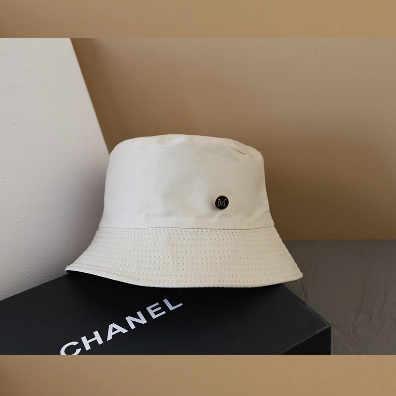 Solid Color Summer New Fisherman Hat Versatile Women Basin Hat