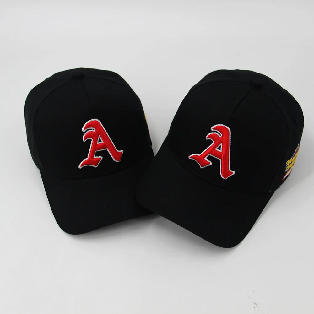 Custom High Quality 5 Panel A Frame Style Cotton Snapback Hat