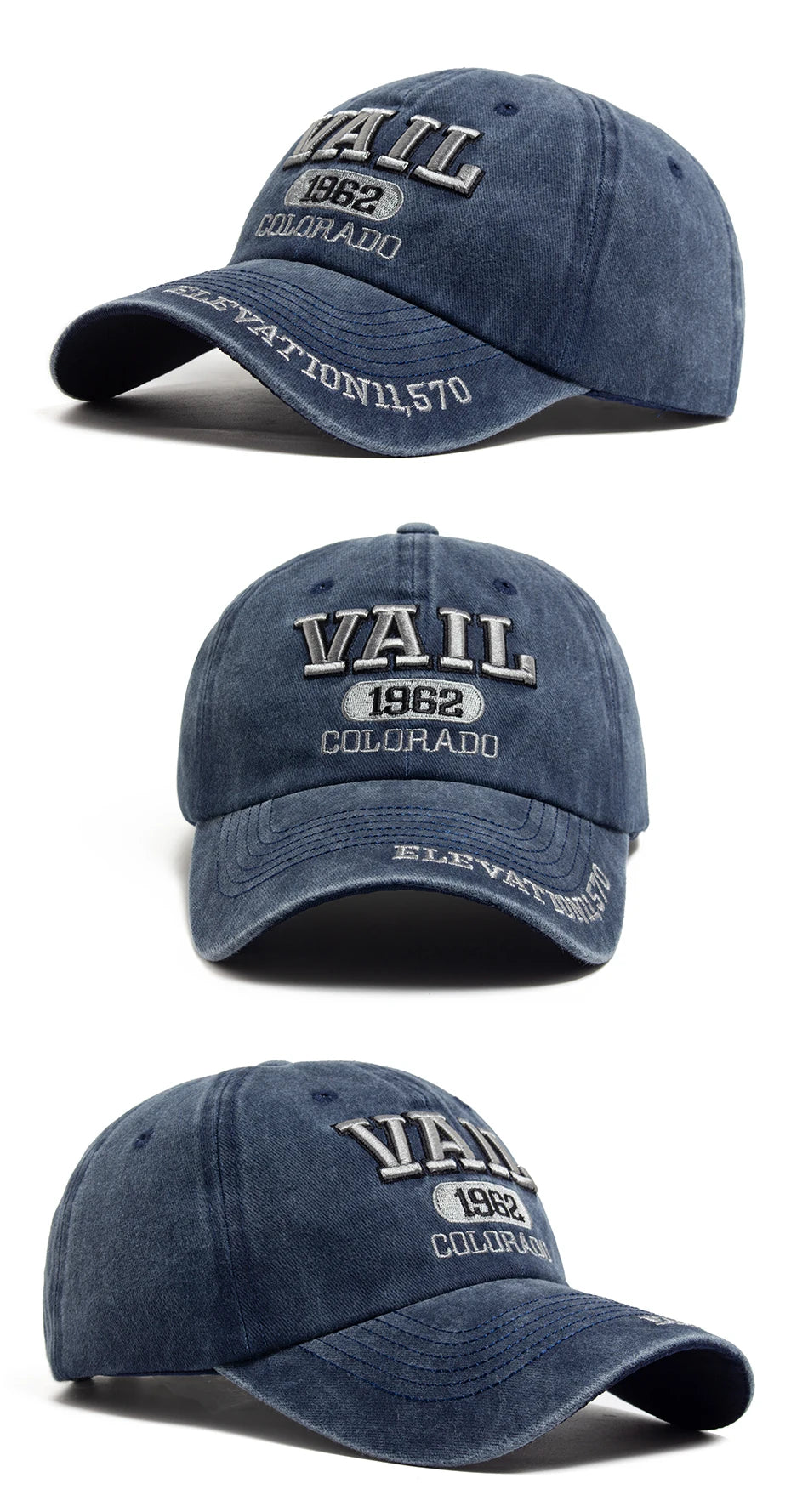 Men's Baseball Cap Fashion Vail Letter Embroidered Cotton Soft Top Women Hats