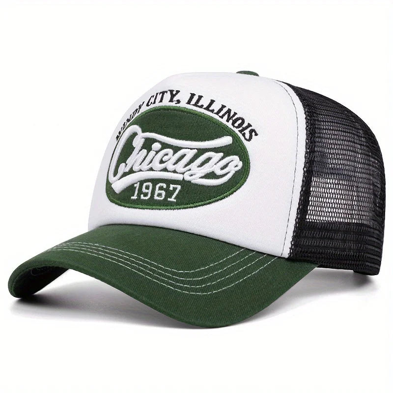 Chicago 1967 Embroidered Letter Baseball Cap Outdoor Sports