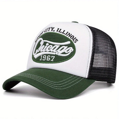 Chicago 1967 Embroidered Letter Baseball Cap Outdoor Sports