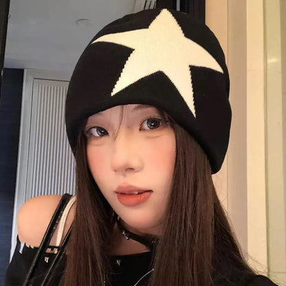 Women Men Winter Knitted Beanies Hats Y2K