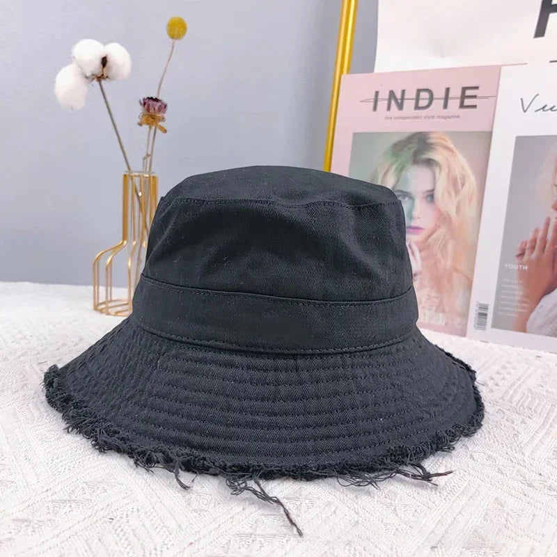 Unisex Bucket Hat, Versatile Women's Sun Protect Beach Cap