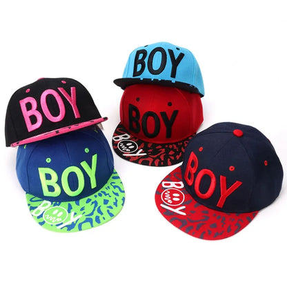 Unisex Kids Embroidered Hip Hop Snapback Cap Baby