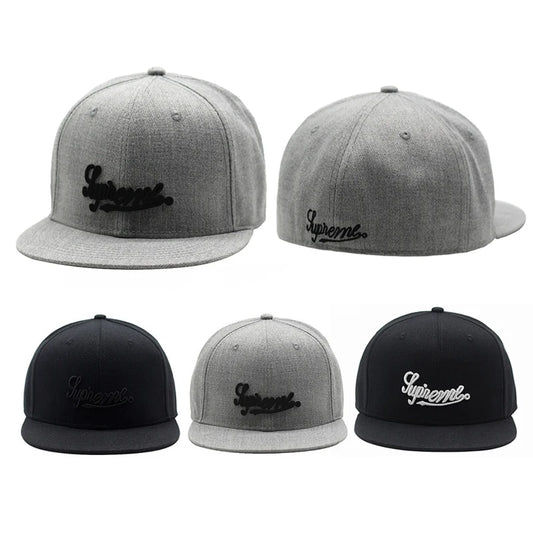 Embroidered Full Closed Fitted Cap Hat