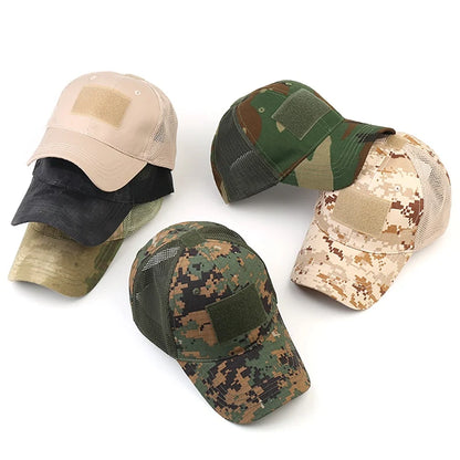 Outdoor Multicam Camouflage Cap Mesh Tactical Airsoft Fishing Hunting Hiking Baseball  Hat