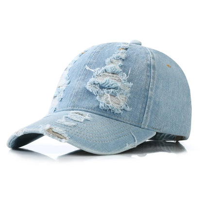 Fashion Breathable Washed Denim Baseball Cap