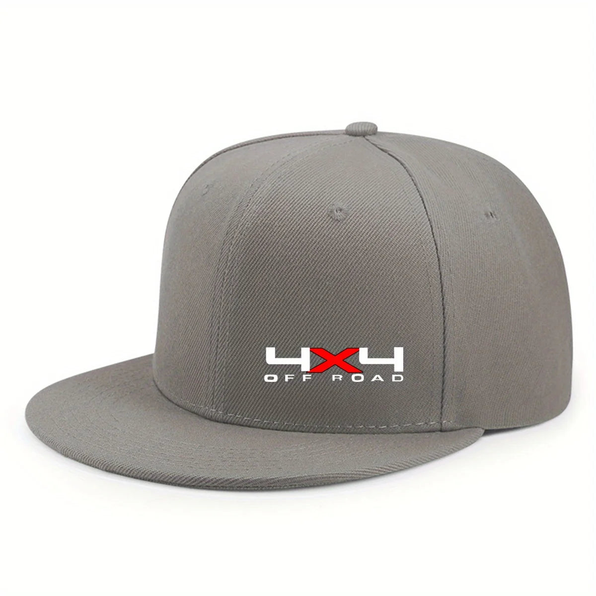 Unisex Adjustable Flat Brim Hip Hop Snapback Hat Solid Color Outdoor Daily Wear