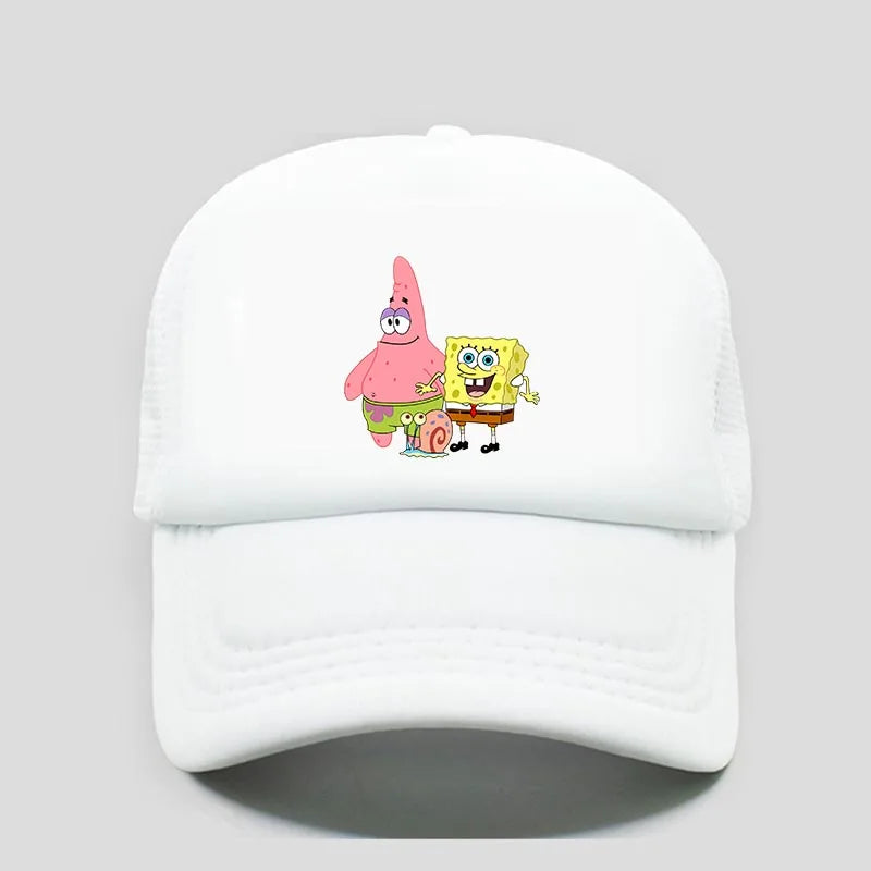 Fashion Cute SpongeBobs Print Baseball Cap Cartoon Men Women Summer