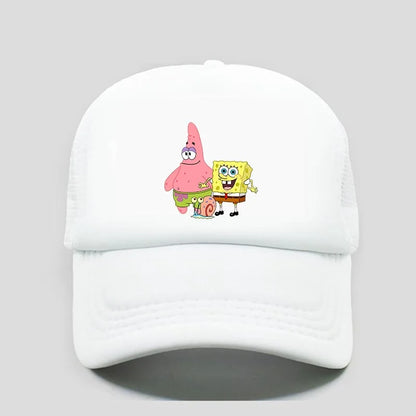 Fashion Cute SpongeBobs Print Baseball Cap Cartoon Men Women Summer