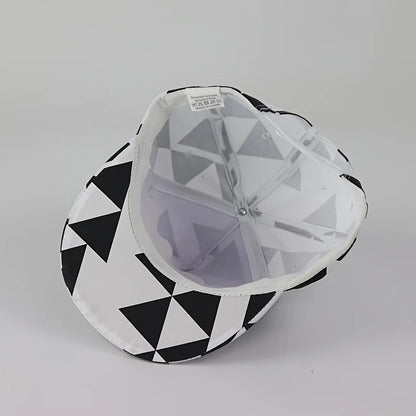 Dope Fabric Triangle Block Print Street Dance Hip-Hop Hat Trend Flat Edge Baseball Hat