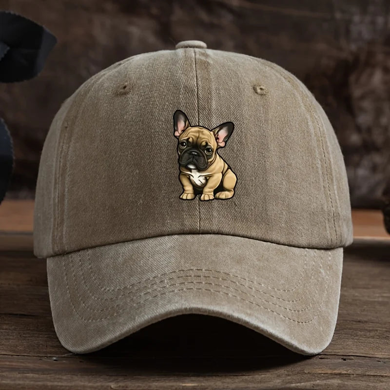 Sunscreen Baseball Hat with Fighting Dog Pattern for Men and Women