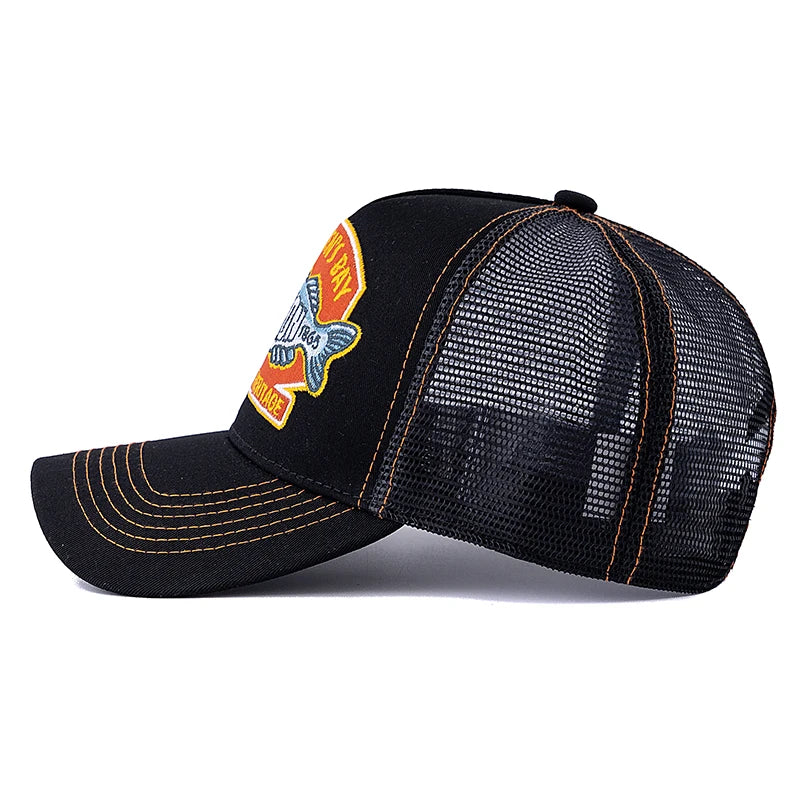 Unisex Summer Fishing Cap Breathable Mesh Baseball Hat Men Women