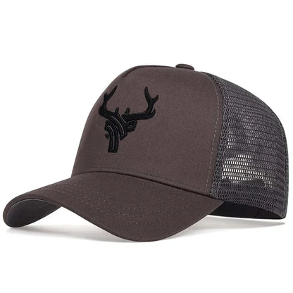 Unisex Antler Embroidered Baseball Cap Men Women Summer