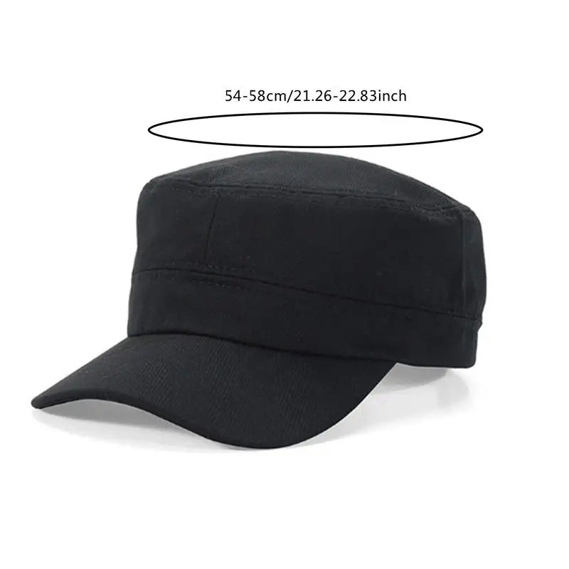 Solid Color Unisex Hats Simple Casual Sunshade Flat Top Hat