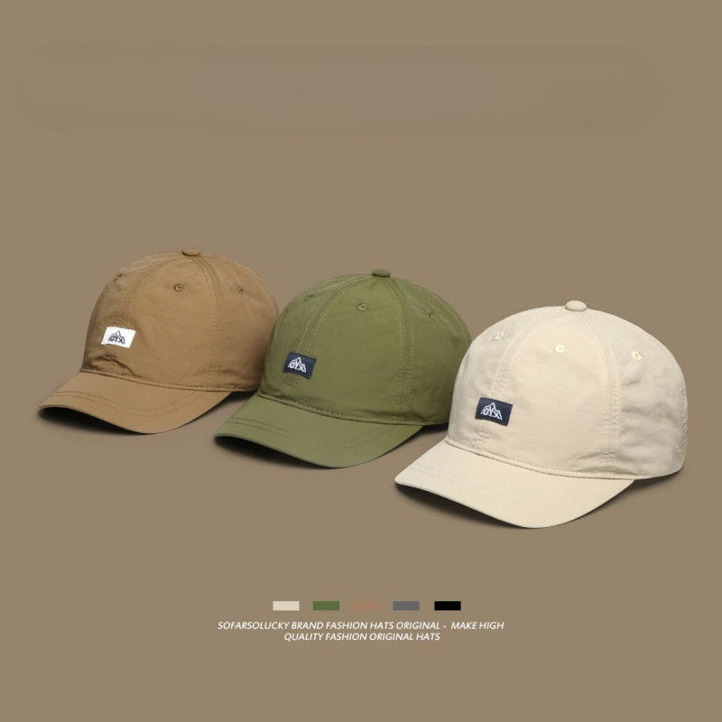 Men's Summer Quick Dry Outdoor Sports Sunade Thin Ort Brim Baseball Cap