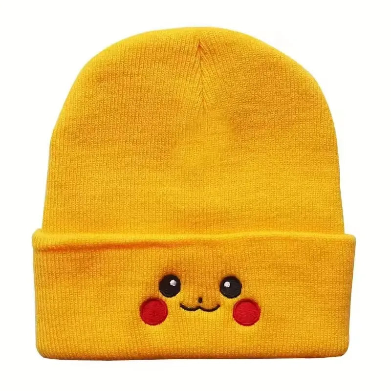 Unisex Cartoon Embroidered Big Eye Beanies Casual Hats