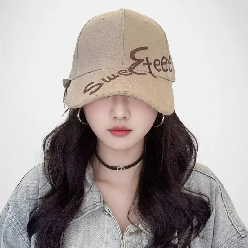 New Outdoor Sports Baseball Cap Wide Brim Showing Face Small
