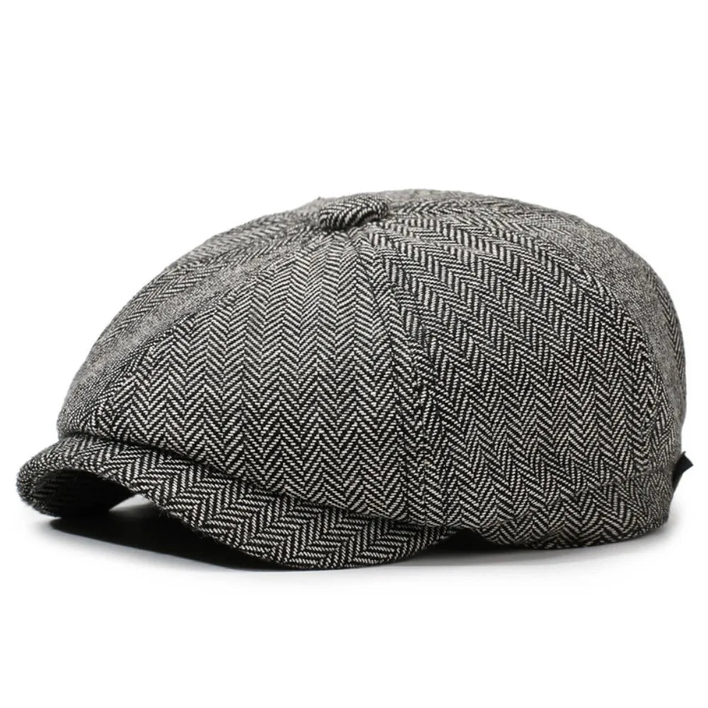 Autumn Winter Casual Men Newsboy Hat