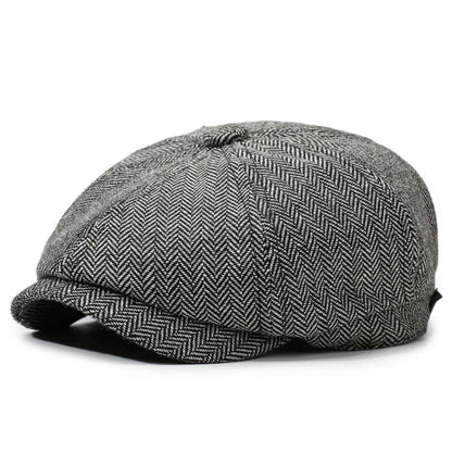 Autumn Winter Casual Men Newsboy Hat