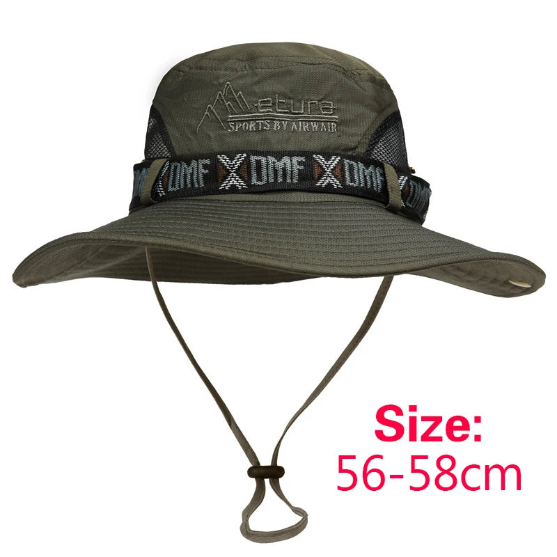Outdoor Fishing Fisherman's Hat Men's Large Brim Sun Hat Summer