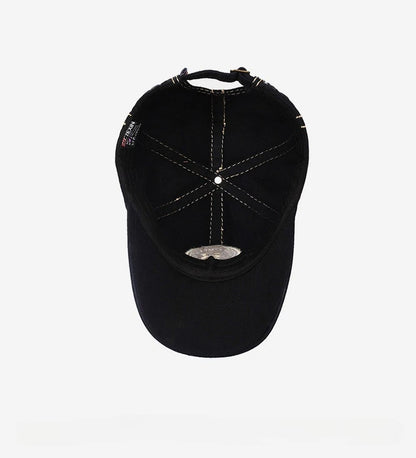 Retro Hat Baseball Cap Embroidery Letter Baseball Cap Fashion Couple Shade Sunscreen Versatile