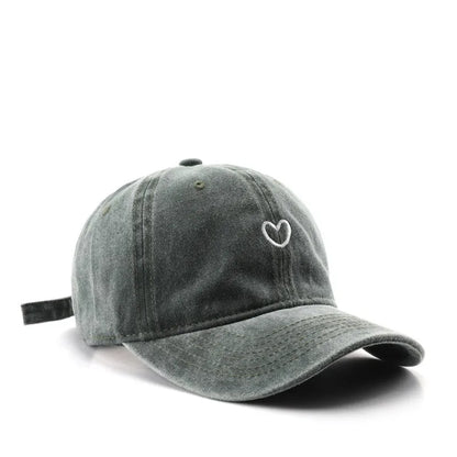 Four Seasons Cotton Love Embroidery Casquette Baseball Cap