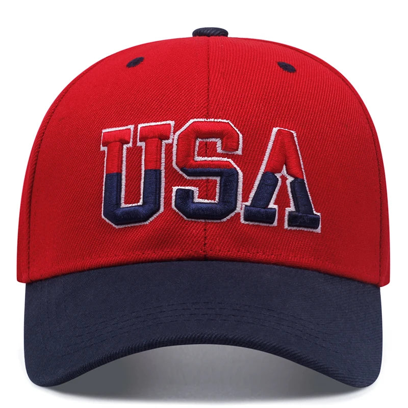 New USA Side American Flag Men's Street Hip Hop Hat Baseball Hat Fashion Women's Outdoor