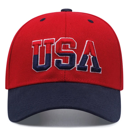 New USA Side American Flag Men's Street Hip Hop Hat Baseball Hat Fashion Women's Outdoor