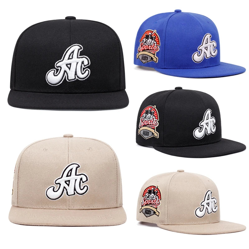 AC Side Sport Embroidery Fashionable Men's Sports Hip Hop Hat