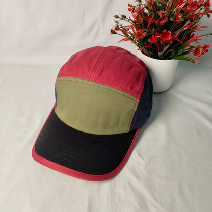 Unisex Plain Patchwork Baseball Caps For Men Women