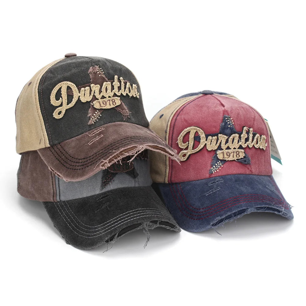 Plaid Washed Baseball Cap - Men's and Women's Hat