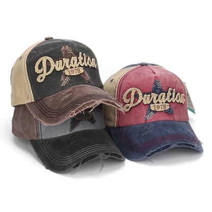 Plaid Washed Baseball Cap - Men's and Women's Hat