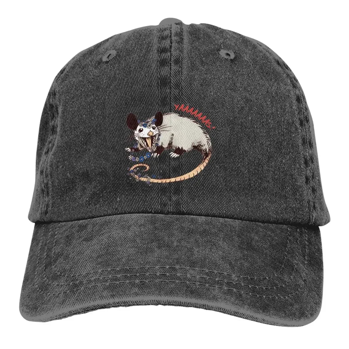 Daisy Chain Opossum Possum Yaaaas! Baseball Caps