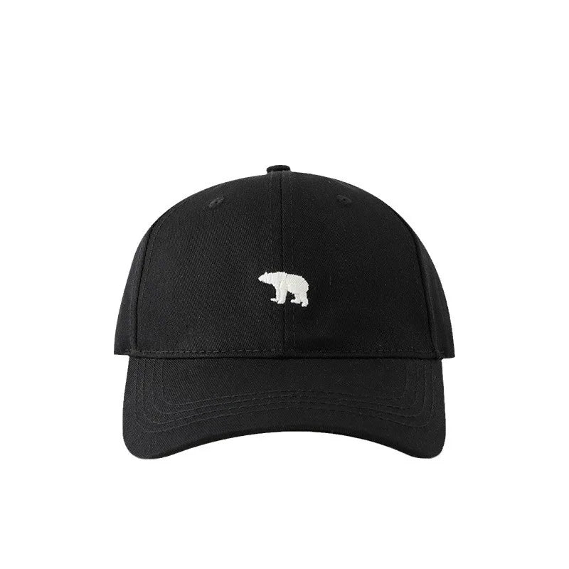 Stylish Bear Embroidered Baseball Cap Sun Protective Breathable Adjustable Ideal Casual Hat Unisex Baseball Cap