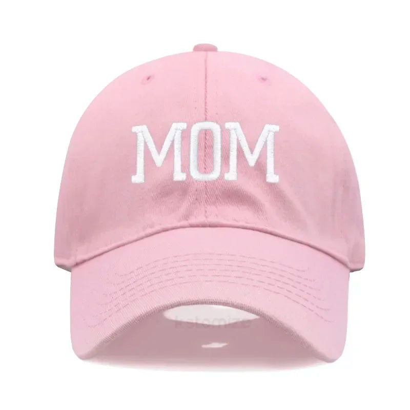 DAD MOM Embroidery Pure Cotton Baseball Cap Fashion Sport Golf Caps Sun Hat