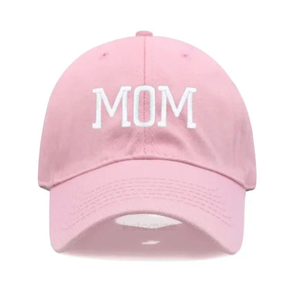 DAD MOM Embroidery Pure Cotton Baseball Cap Fashion Sport Golf Caps Sun Hat
