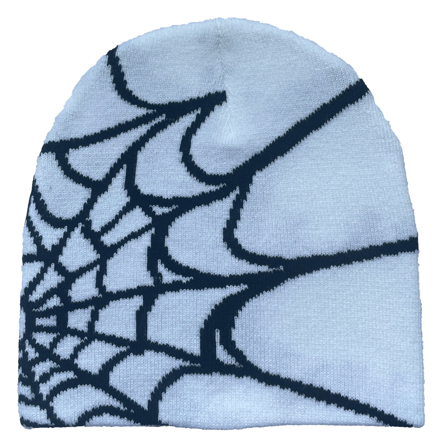 Unisex Spider Web Printed Knit Hat, Warm Outdoor Pullover Hat Personality