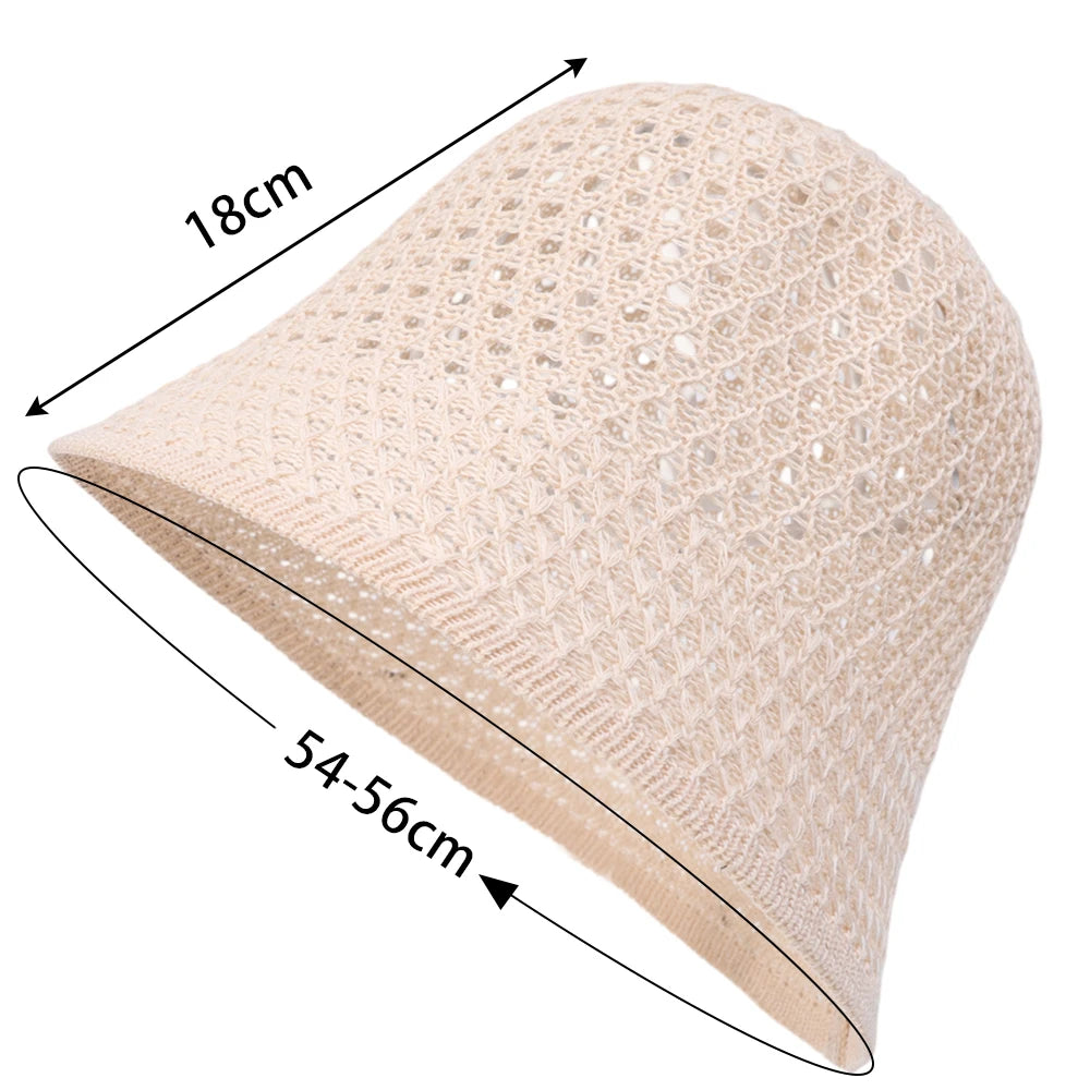 Summer Knitted Breathable Sun Protection And Sunshade Hat