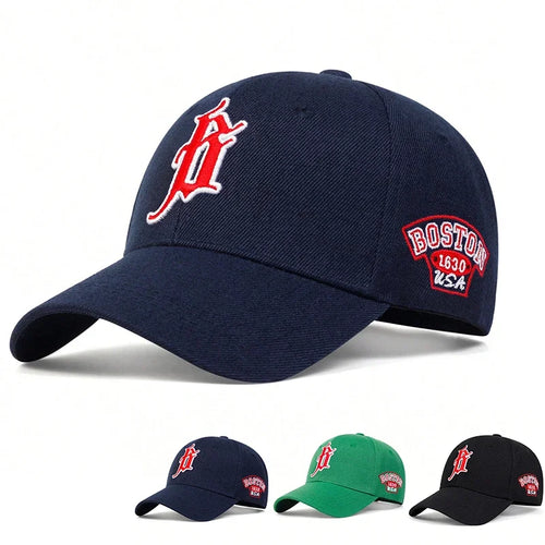 Unisex B Letter Embroidery Baseball Caps Spring And Autumn