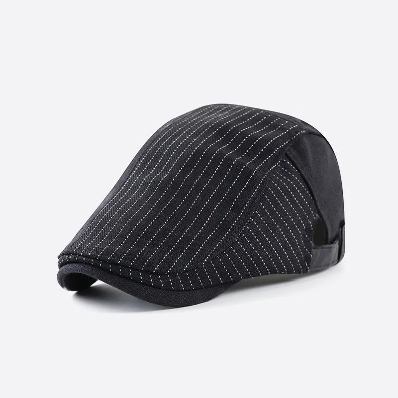 2025 Men Berets Cap British Style Autumn Summer Linen Hats