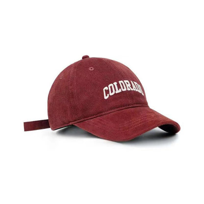 Soft Cotton Baseball Caps Solid Letter Embroidery Men Women