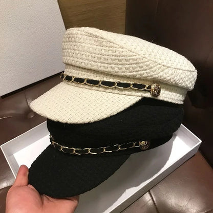 Fashion British Style Beret Hat For Women Duckbill Cap