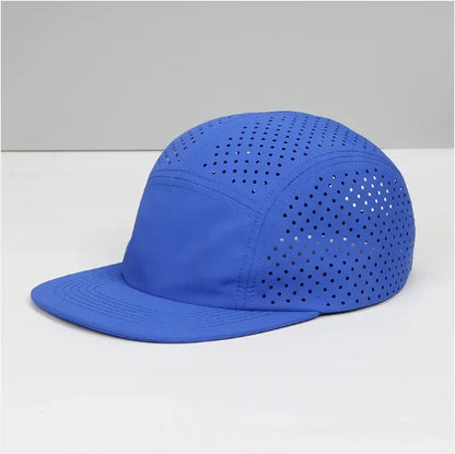 Perforated 5-Panel Cap Camping Hiking Training Outdoor Hat