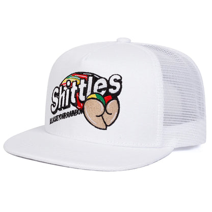Unisex Shittles Embroidery Hip-hop Net Hats Spring Summer Outdoor Hat Sports Cap