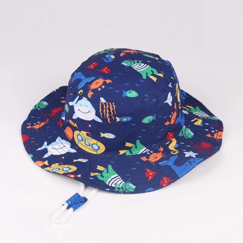 Children Panama Hat Spring Summer Baby Fisherman Hat For Boys Girls Bucket Hats