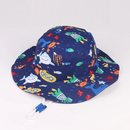 Children Panama Hat Spring Summer Baby Fisherman Hat For Boys Girls Bucket Hats