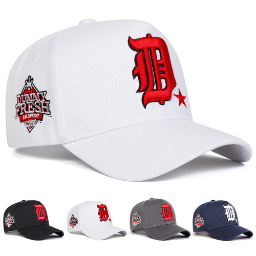 Unisex D Letter Embroidery Side Dummy Fresh Baseball Caps Spring Autumn