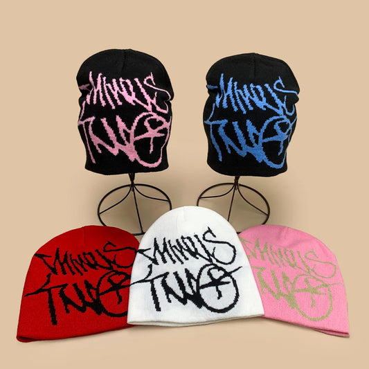 Niche American Street Jacquard Letters Knitted Hats New Men Women